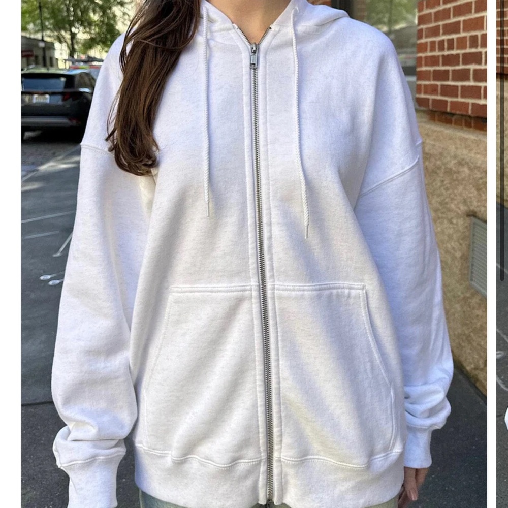Brandy Melville White Hoodie